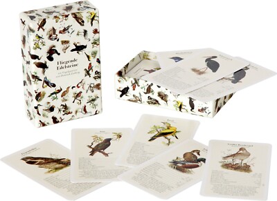 Wildvögel Quartett-Spiel mit QR-Codes, Kartenspiel Spielkarten Vogel-Lexikon