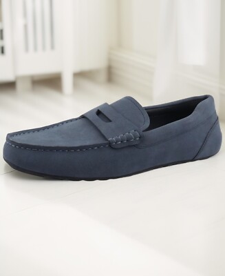 Alfani Mens Marco Slip On Penny Drivers Loafers Shoes Navy  display picture 1