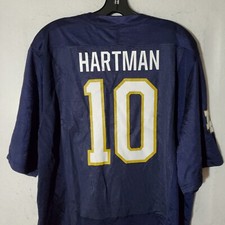 Notre Dame Fighting Irish Under Armour Football Jersey #10 Green Sam Hartman NWT