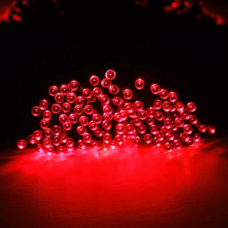Red solar fairy lights deals