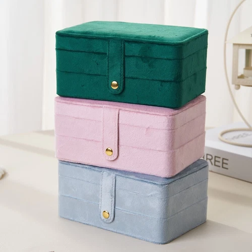 2 Schichten Schmuckkästchen Organizer Große Kapazität Ring Ohrring Halskette Aufbewahrungsbox - Bild 26 von 34