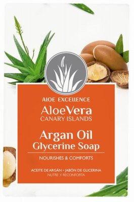 Aloe Excellence - Aloe Vera Glycerine Soap with Argan Oil Seife 100g  hergestellt | eBay.de