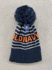 Old Navy Unisex Adult Knit Pom Pom Snow Ski Winter Christmas Beanie Hat NEW