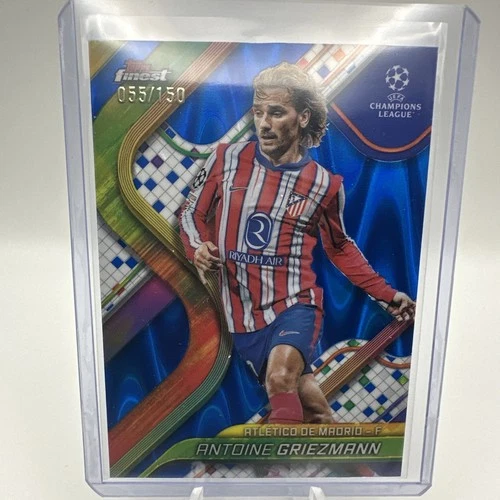 2024-25 Topps Finest UCC Antoine Griezmann #89 Blue RayWave Refractor /150