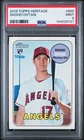 2018 TOPPS HERITAGE #600 SHOHEI OHTANI ROOKIE RC PSA 9