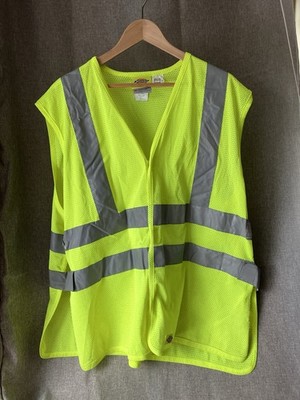 Dickies-Yellow High Vis Reflective Hook & Loop Front & Sides 3M Reflective L/XL