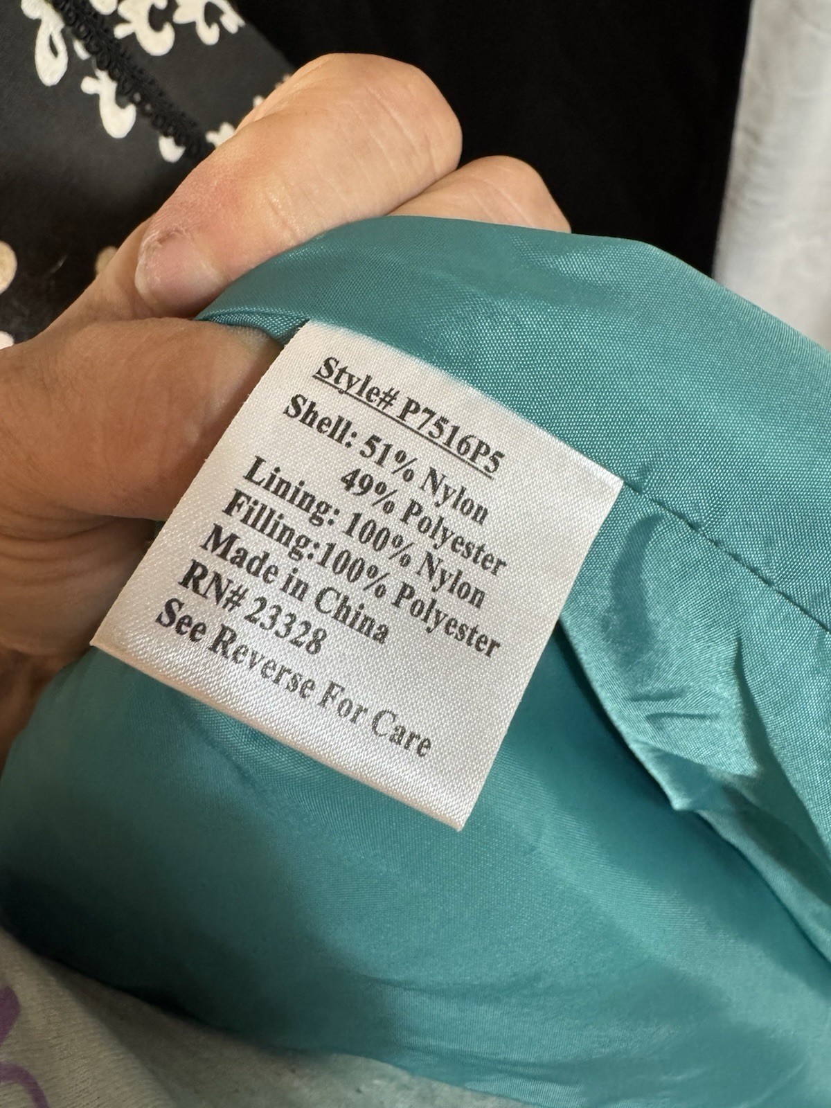 Pendleton Teal Quilted Zip Front Jacket Petite L … - image 5