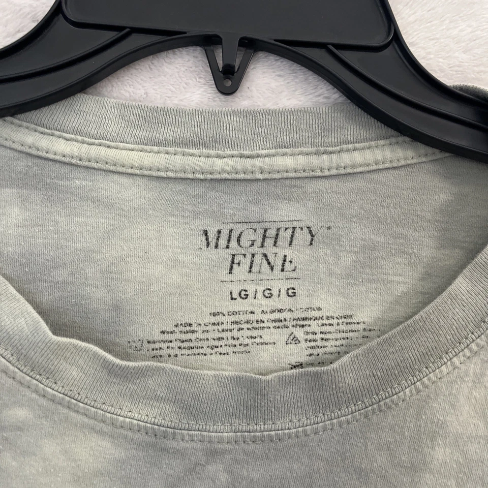 Mighty Fine 女式裁剪上衣多色花卉大号棉质短袖圆领 — 第 3/4 张图片