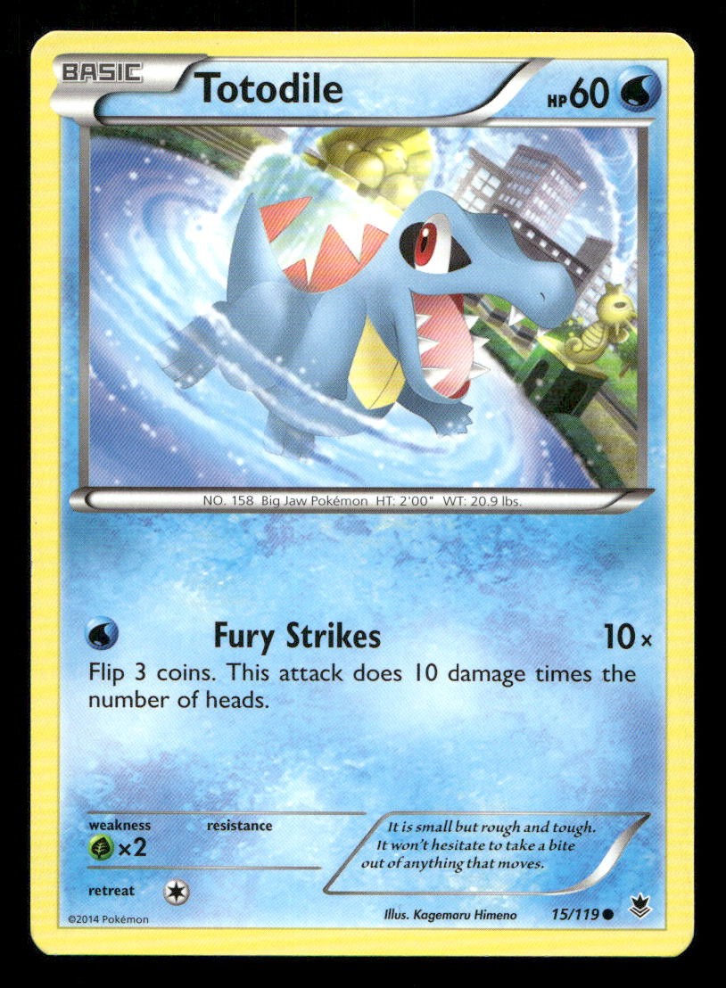 Totodile 15/119 Phantom Forces NM/M Pokemon