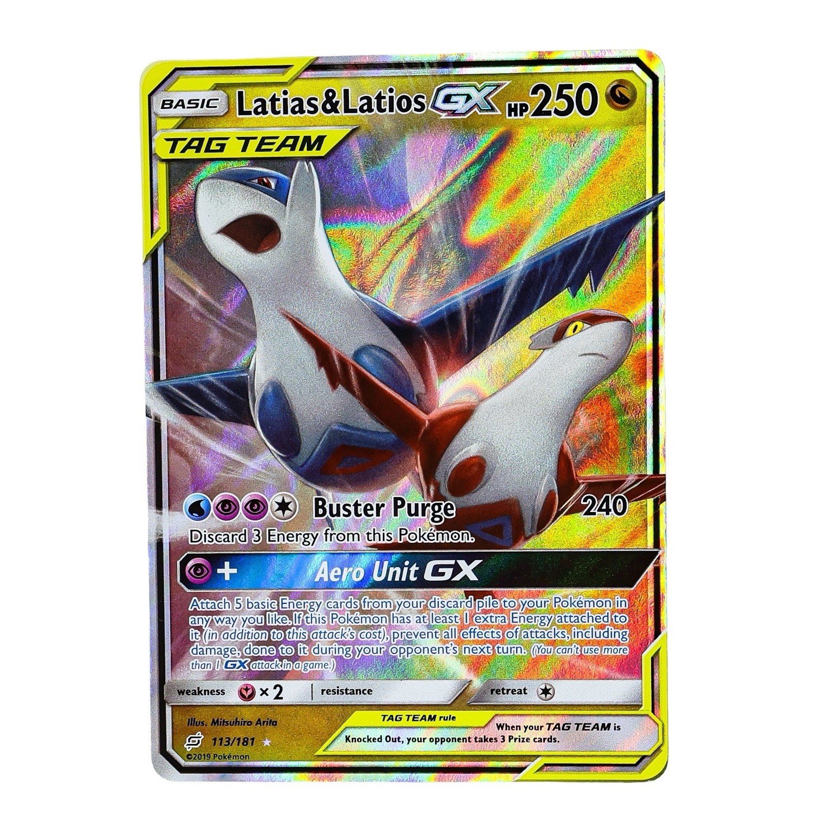 SM - Team Up Latias & Latios GX #113/181 LP