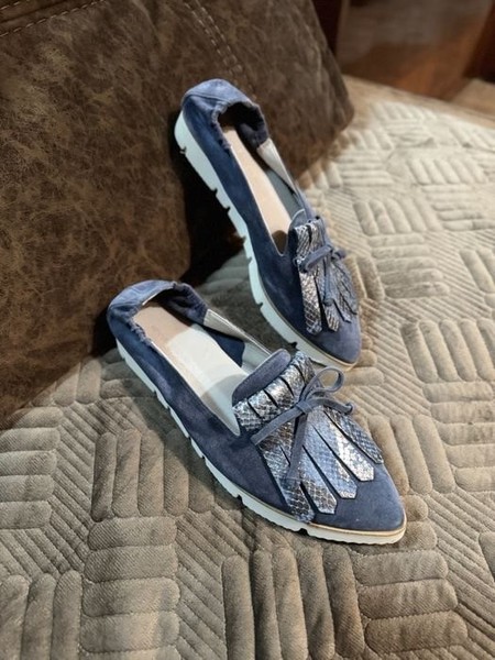 Women Kennel & Schmenger Loafers Navy Suede 40