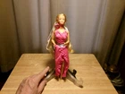 Vintage 1966 Mattel Blonde Barbie Doll Taiwan With Fancy Evening Gown