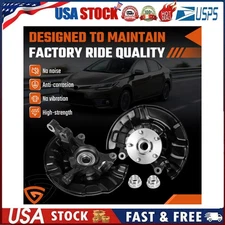 Pair Front Wheel Bearing Hub Knuckle Assy for 14-18 Toyota Corolla 1.8L 698-476