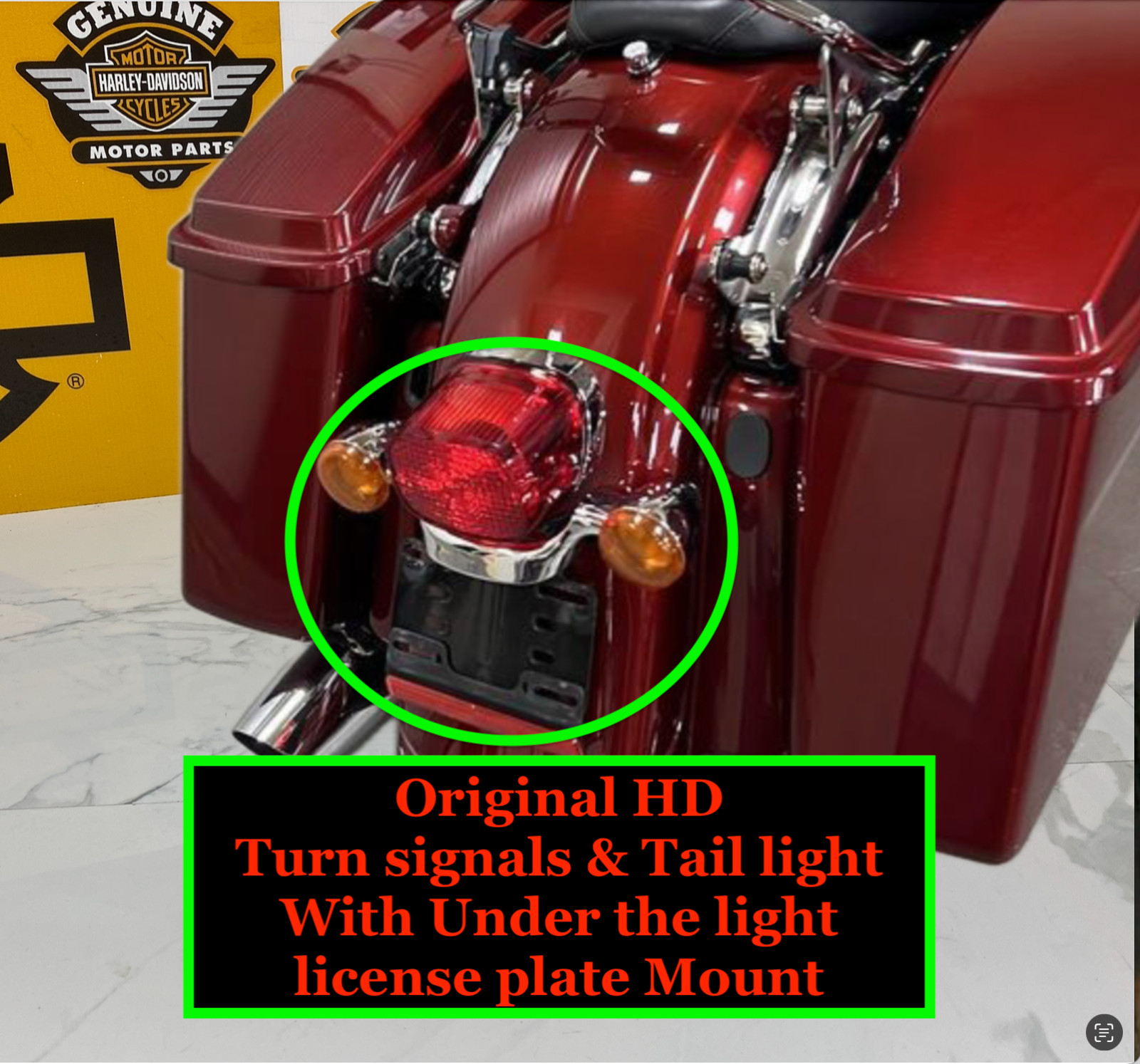 OEM Harley 02-23 Heritage Road King Electra Tail Light Brake Turn Signals Lights
