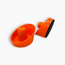 Air Hockey Semi-Circular Pusher Anti-Slip and Sweat-Absorbent Set of 2