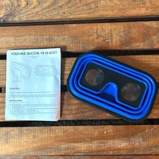 New Foldable Silicone VR headset for use with cell phone with Mylan Pharma logo
