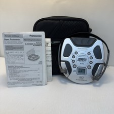 Vintage Panasonic SL-SW860 Portable CD Player Silver Shock Wave Tested  Working