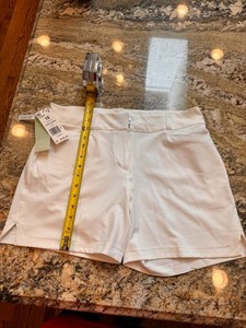 NEW Adidas Women's Primegreen 5'' Inch Golf Shorts Size 6 White GK8495