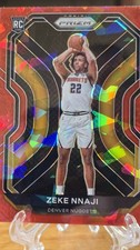 2020-21 Panini Prizm - Zeke Nnaji #266 Red Ice Prizm (RC) Denver Nuggets