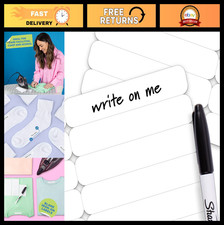 500 Pcs Writable Iron-On Name Tags for Clothes - Custom Fabric Labels, Washable