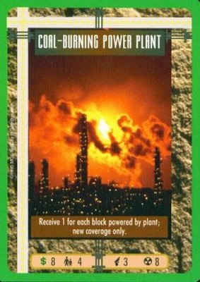 Coal-Burning Power Plant [Skyline with Clouds] - Sim City - Sim City CCG
