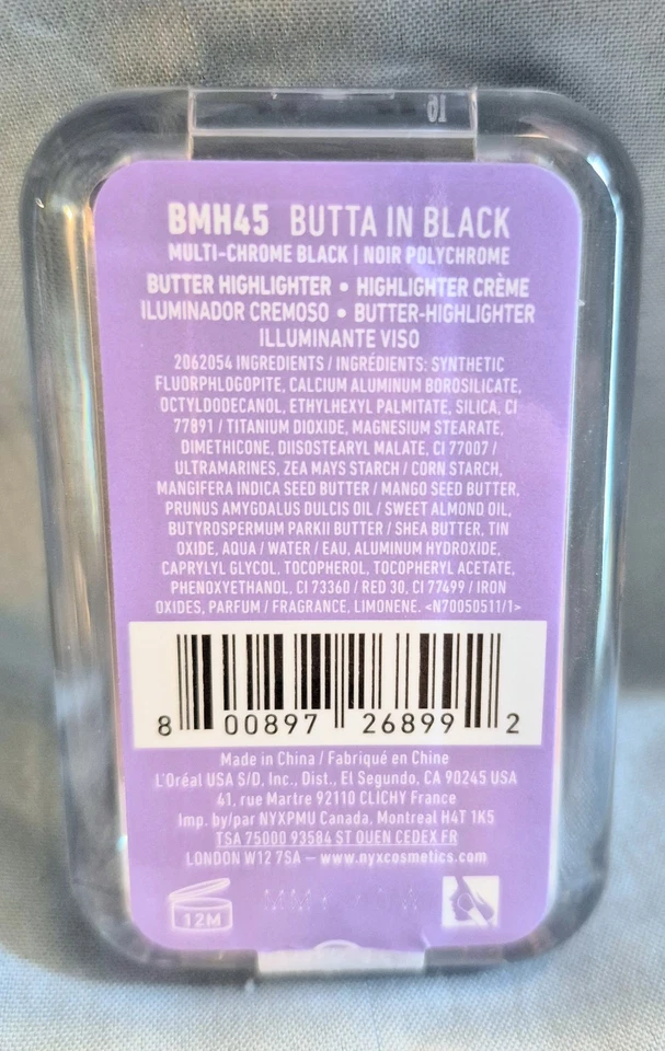 Iluminador NYX Buttermelt BUTTA EN NEGRO NUEVO negro multicromo 0,17 oz Foto 4 de 4