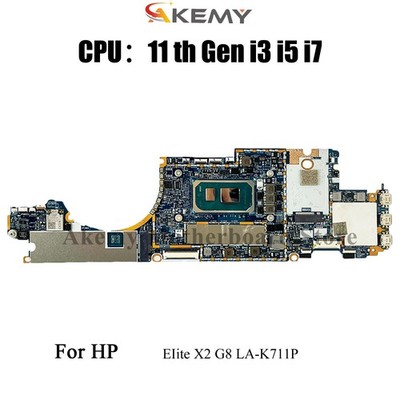 LA-K711P For HP Elite X2 G8 Laptop Motherboard M53510-601 M53510-501 With i5 i7