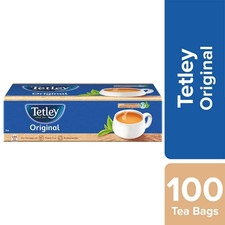 Tetley Original Assam Black Tea Bags Rich Refreshing Taste 100 Ct 1.7g Each