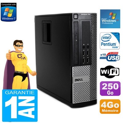 PC DELL 790 SFF Intel G630 4Go Festplatte 250Go Dvd-Brenner Wifi Windows XP Pro