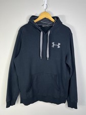 Under Armour Storm Pullover Hoodie Men's L Black Embroidered Logo Loose Fit