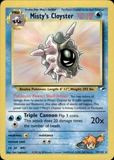 Pokemon Gym Heroes Rare Misty's Cloyster 29/132 - Near Mint (NM) on eBay
