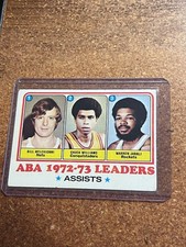 1973-74 Topps Basketball #239 1972-73 Assists Leaders Melchionni Williams Jabali