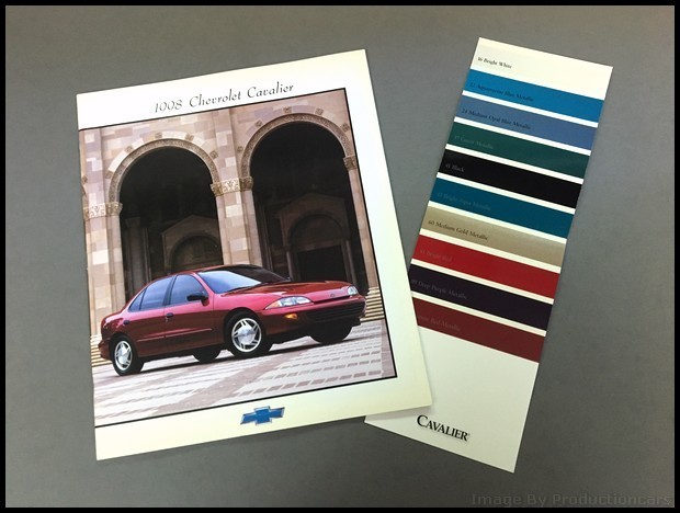 1998 Chevrolet Cavalier 34-page Car Sales Brochure Catalog - Z24