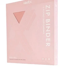 Vault X Binder Pink 12 Pocket - Zip Trading Card Binder Just Pink