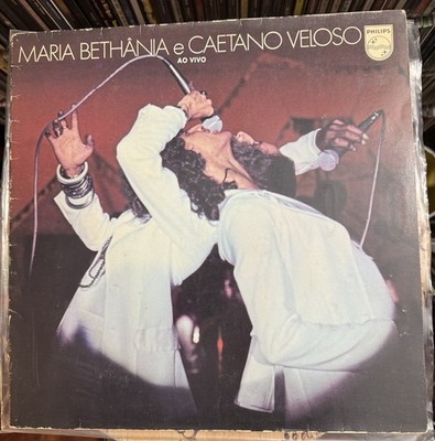 MARIA BETHANIA & CAETANO VELOSO ''Ao Vivo'' 1978 (PHILIPS/6349386/BRAZIL) VG+/EX!!