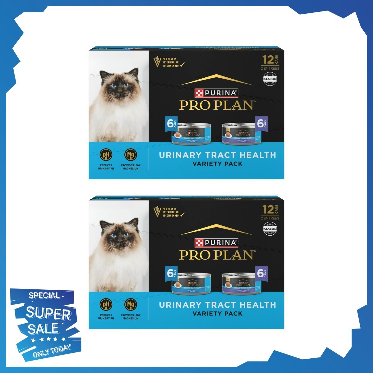 Purina Pro Plan Urinary Tract, Variety Pack, Wet Cat Food, 5