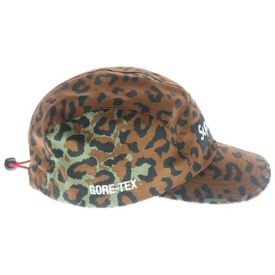 FW19 Supreme Gore-Tex Leopard Camo 5 Panel Camp Cap Hat Used 100