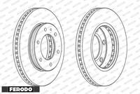2X Bremsscheibe Ferodo DDF2462C-1 2 Bremsscheiben Vorderachse Vorne FüR Ford