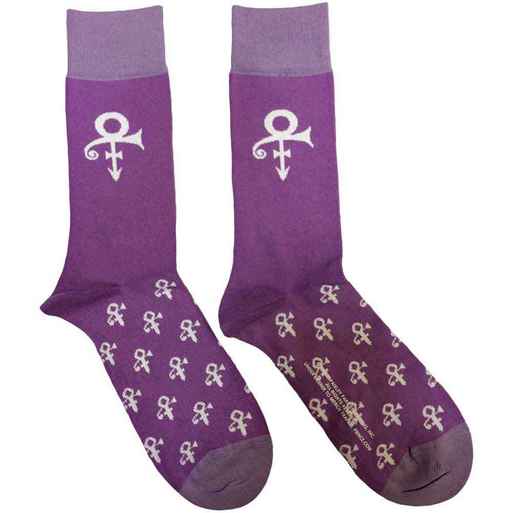 Prince Unisex Ankle Socks Symbol (Purple) (UK Size 4 - 7) Official