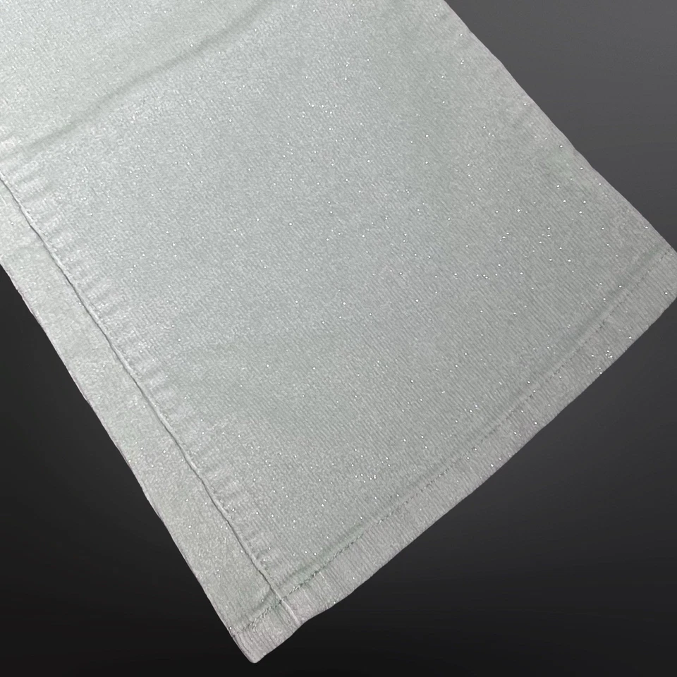 Gap Kids Stretch Flare Corduroy Glitter Pants Girls 12R Mint Y2K Adj. Waist NWT - Image 3 of 4