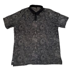 Men's Adidas Golf ClimaLite Polo Golf Shirt Large L Camo - Polyeter