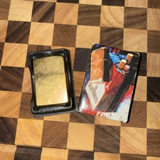 2003 Zippo Lighter D 04 Original Marlboro Box Brass Gold Dust Finish
