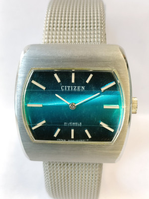 CITIZEN 21J WINDING DUAL TONE DIAL 4-012747 JAPAN UNISEX ADULTS FULL WORKING