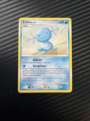 Pokémon TCG Wooper D&P Secret Wonders 118/132  Common Felino Lv 11