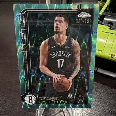 2025-26 Topps Chrome Michael Porter Jr. #67 Aqua /199 Brooklyn Nets - Image 1 of 4