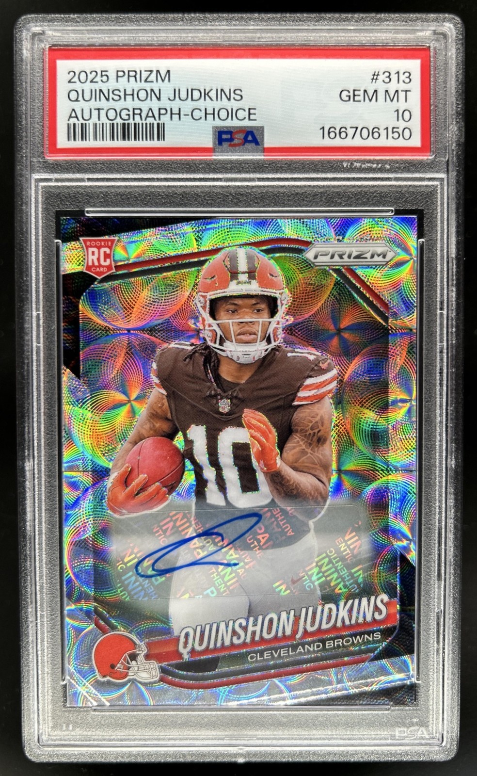 Quinshon Judkins Panini Prizm #313 Autograph Choice
