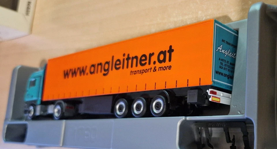 Herpa 155038 MAN TGX XLX ANGLEITNER centinato 1:87 OVP - Immagine 3 di 4