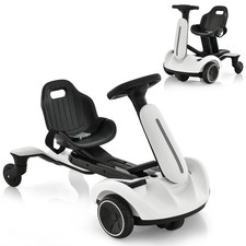 6V Kids Ride On Drift Car Electric Drifting Go Kart for Kids w/ 360 Spin White