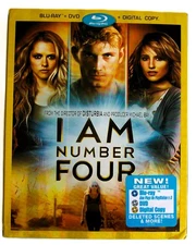 I Am Number Four (Blu-ray/ DVD, Combo, 2011, LN) Alex Pettyfer, Timothy Olyphant
