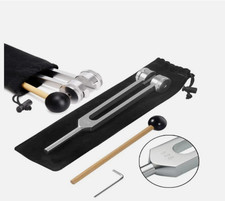 Healing Tuning Fork with Silicone Hammer Sound Therapy Musical Instrument128Hz 